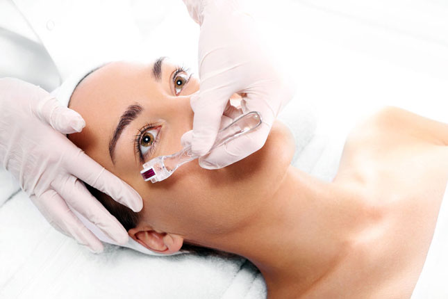 Microneedling Training Courses - image of treatment between the eyes