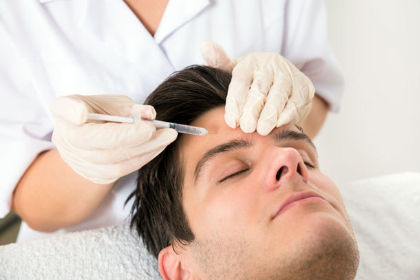 Man having Botox Treatment