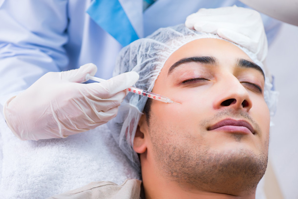 Mesotherapy Training Courses - treatment application to forehead